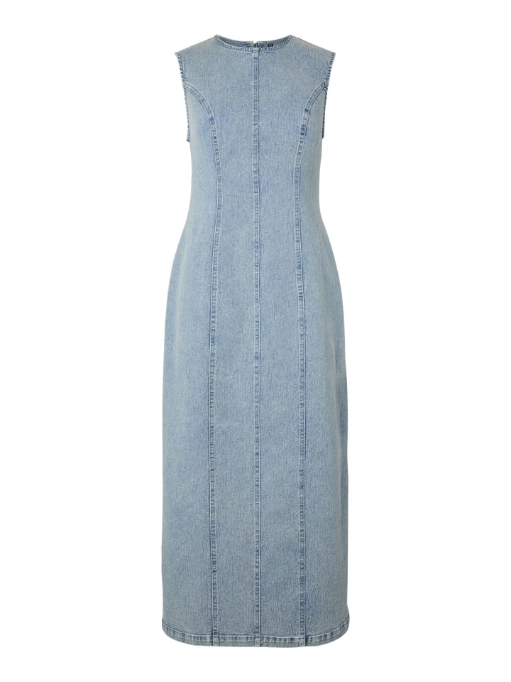 Maxikleid in Light Blue Denim1