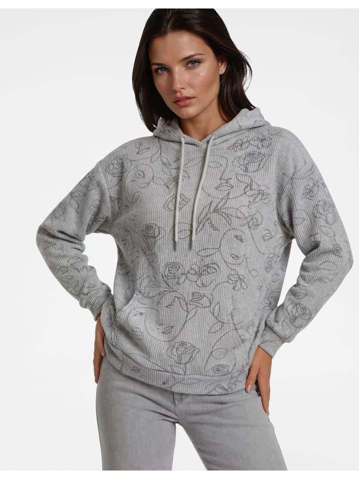 Hoody in silbergrau