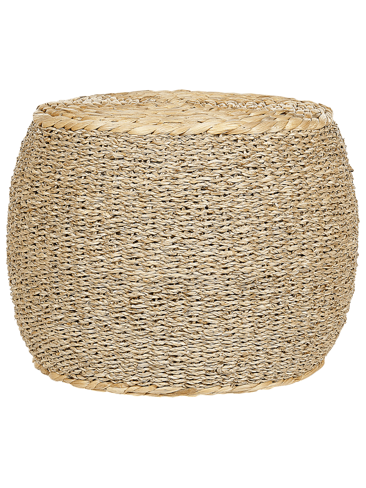 Pouf HAIPHONG in Beige/Naturfarben - (W) 40 x (H) 30 x (L) 40 cm