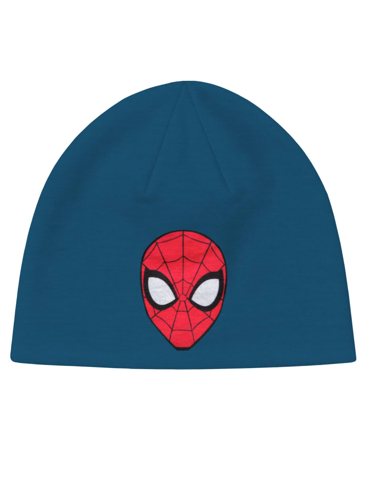 Marvel Spiderman Beanie Mask Übergangsmütze Mütze in blau