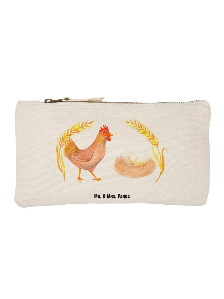 Federmäppchen Huhn Stolz ohne Spruch in Weiß