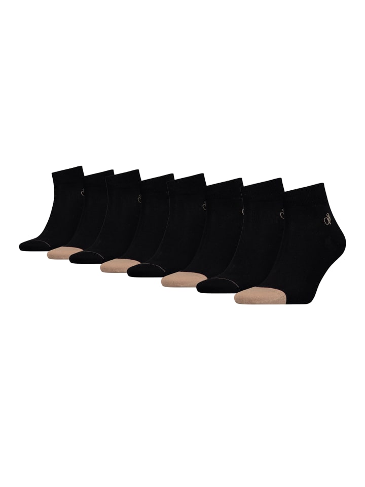 Socken SCSO Dip Toe Quarter Socks 8P in Black