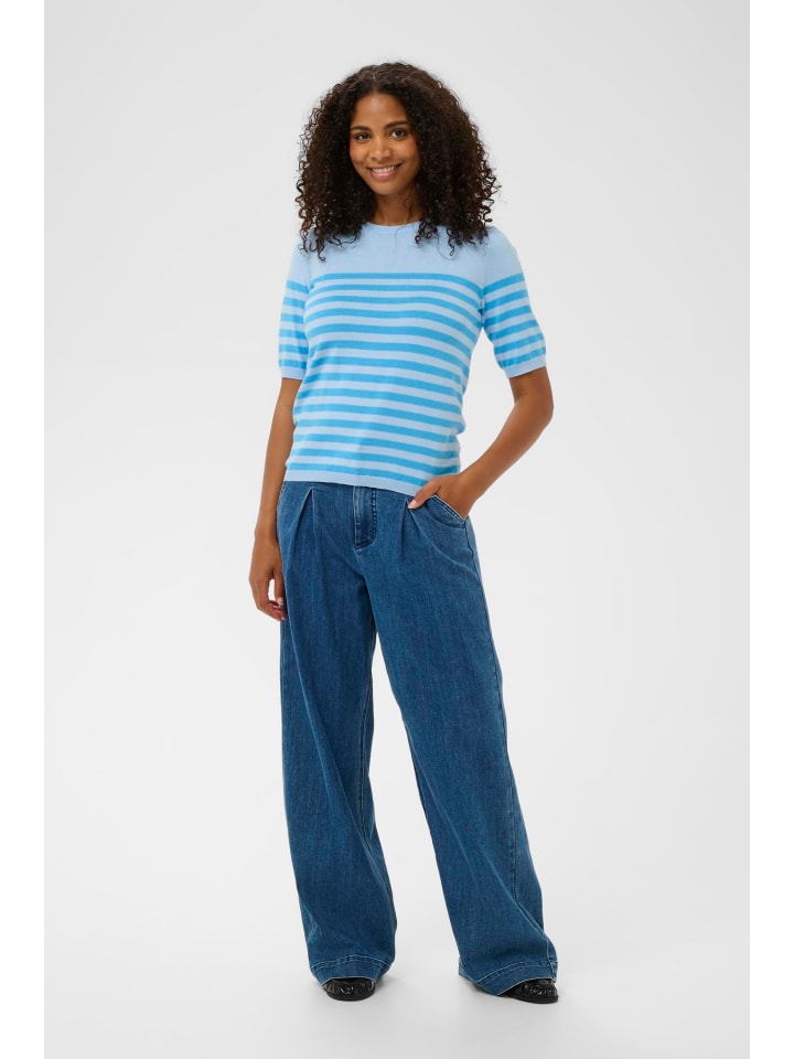 Strickpullover KAlizza Regular fit in P. Blue W. Blue Wide Stripe