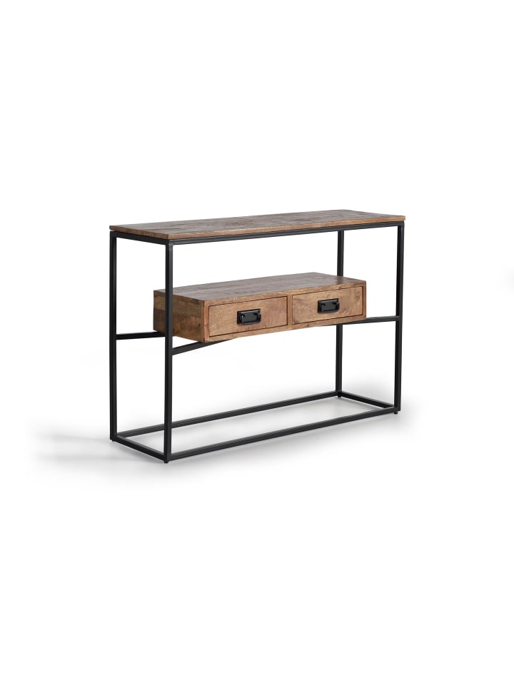 Konsole aus Mangoholz und Metall in Brown