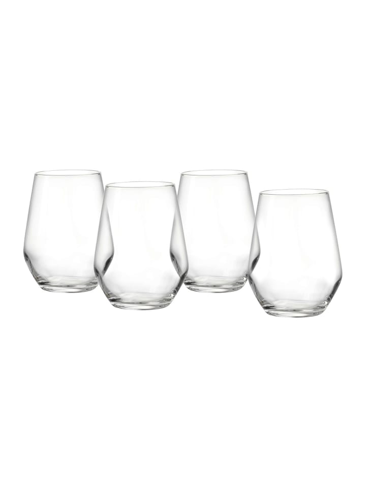 4er Set Longdrinkgläser Mambo in Transparent 400 ml