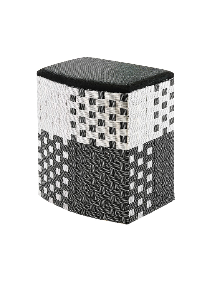 Wäschekorb BLACKWHITE44 in Weiß