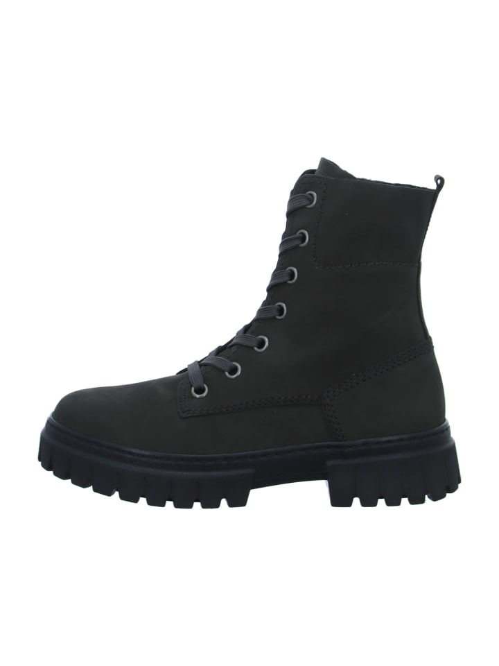 Schnürstiefeletten in Grau