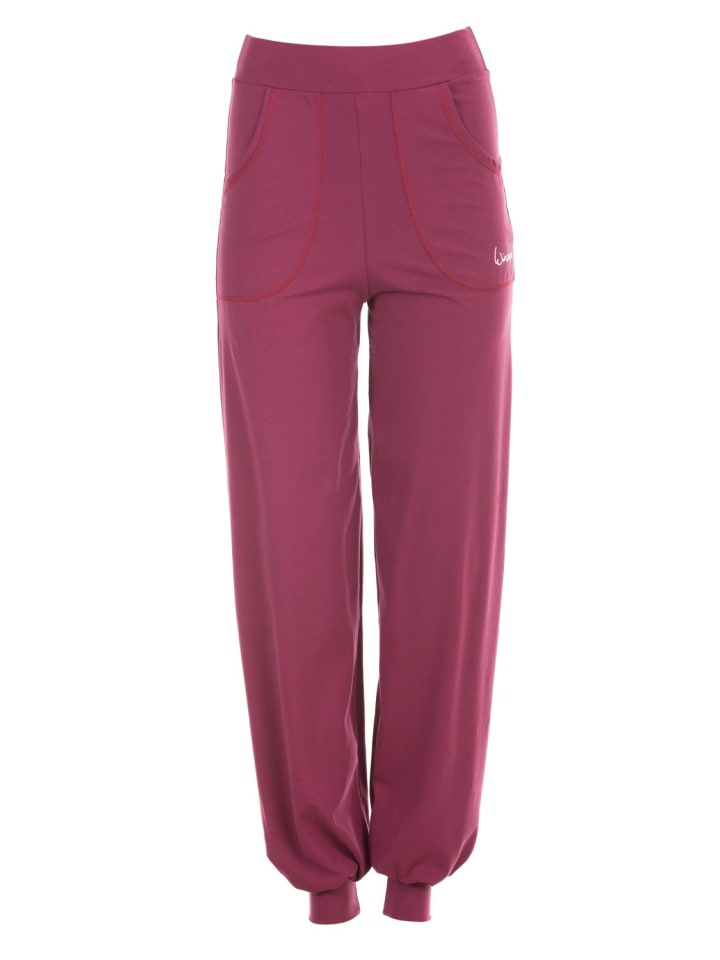 High Waist-Trainingshose WH12 in berry love