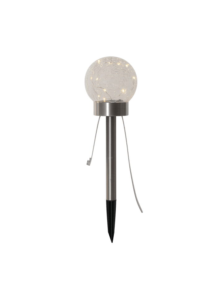 Solardekoration Glory 3-in-1 Transparent/Silber – LED Solarleuchte