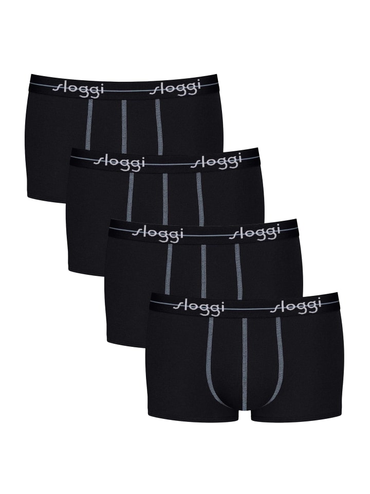 Boxershort 4er Pack in Schwarz