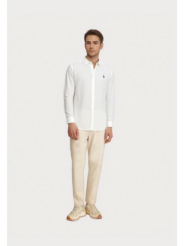 Hemd 'Leinen-Shirt' in weiß