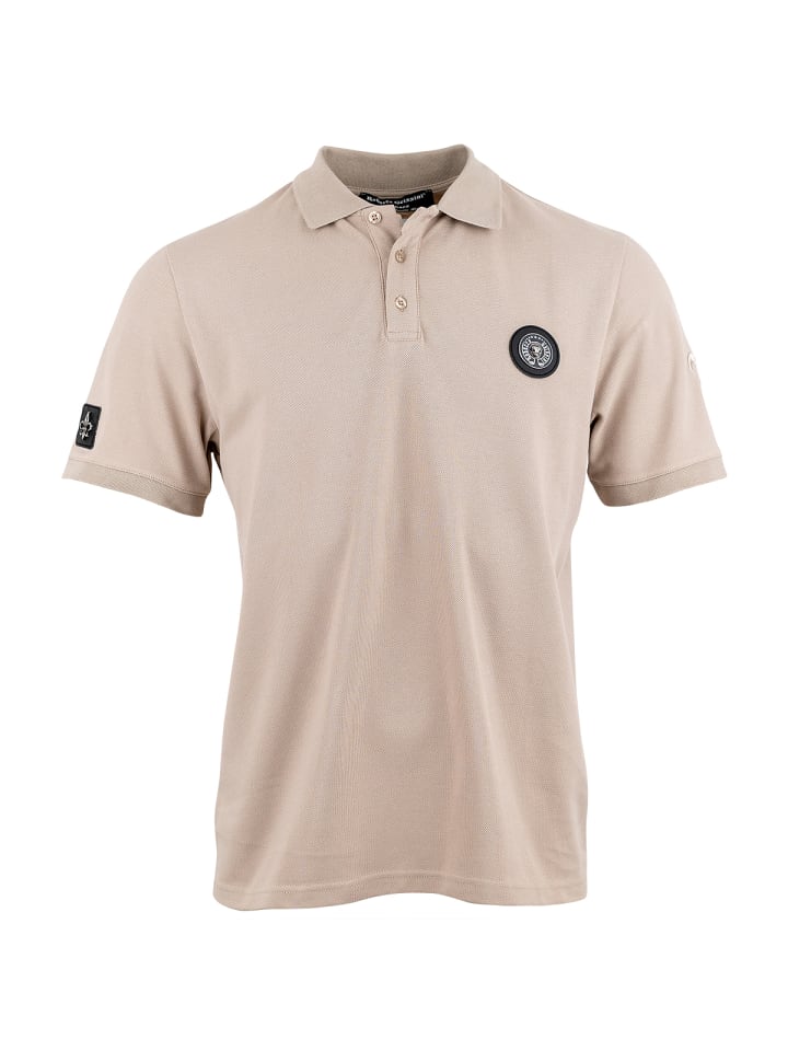 Skull Stitch Polo Beige