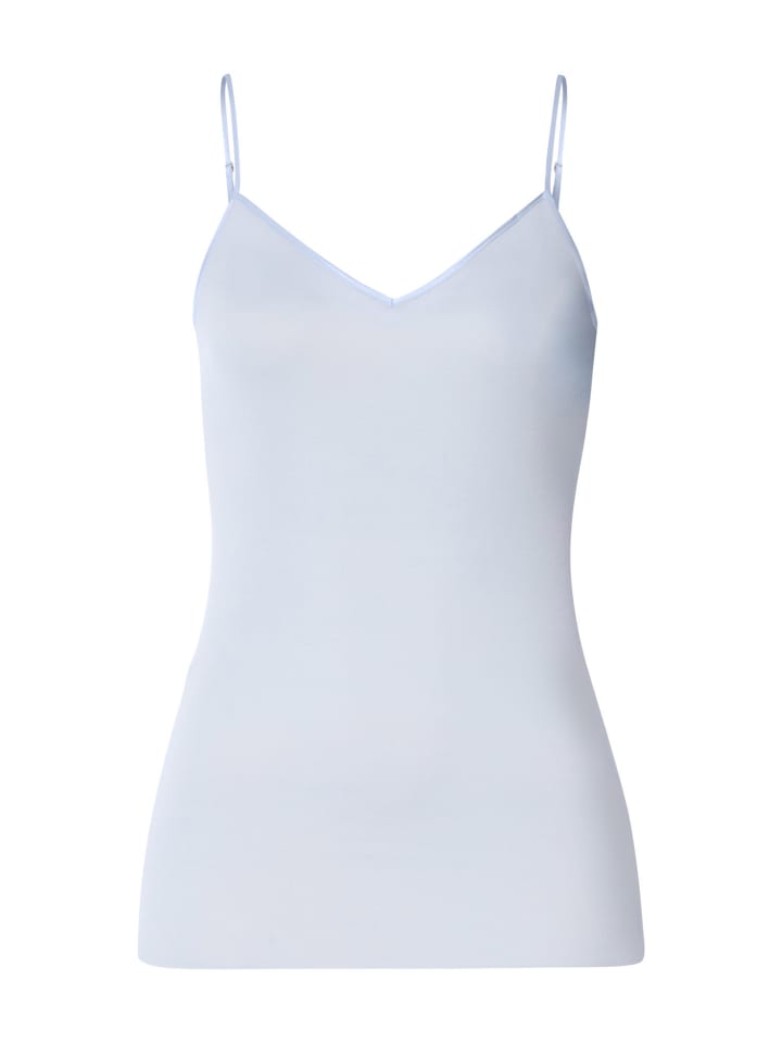 Spaghettitop Cotton Seamless in blue dove