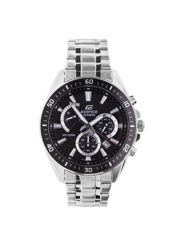 Stahl Chronograph Casio Edifice Silber
