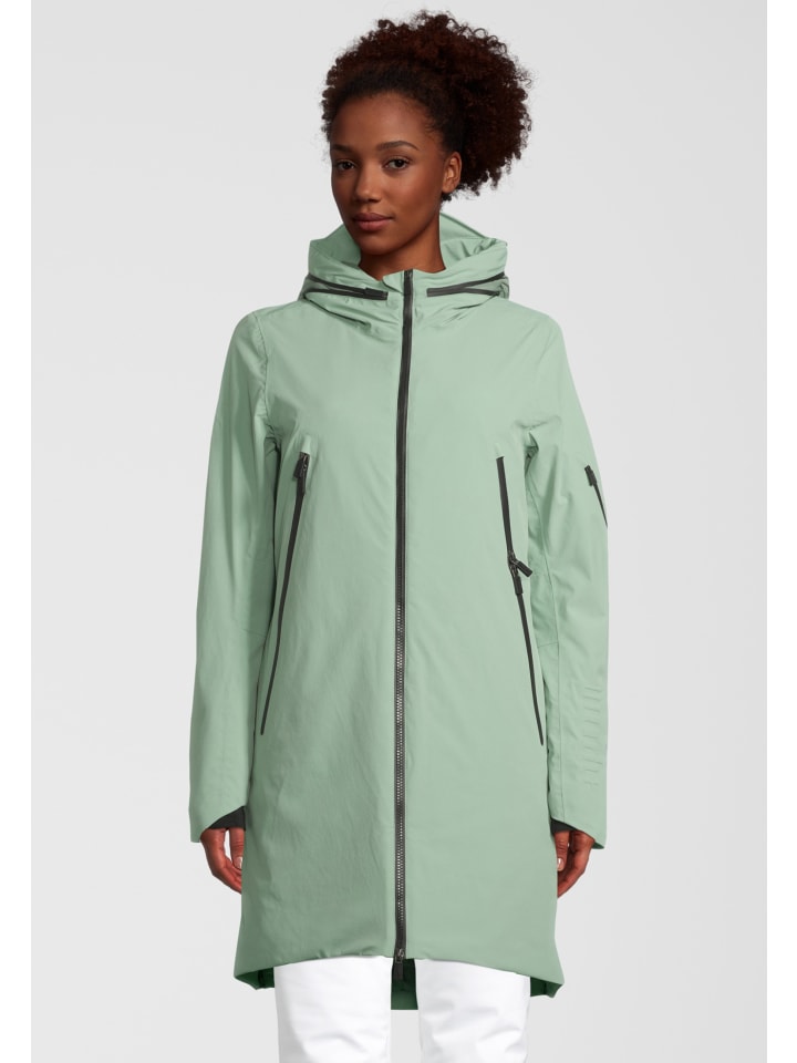 Parka 4 Elements Padded in eucalyptus green-ivy green