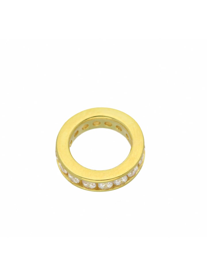 Damen 333 Gold Anhänger Taufring mit Zirkonia Ø 12,4 mm in gold