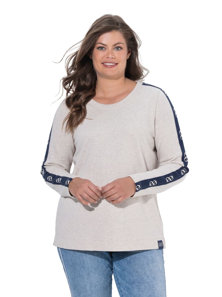 Sweatshirt in grau melange