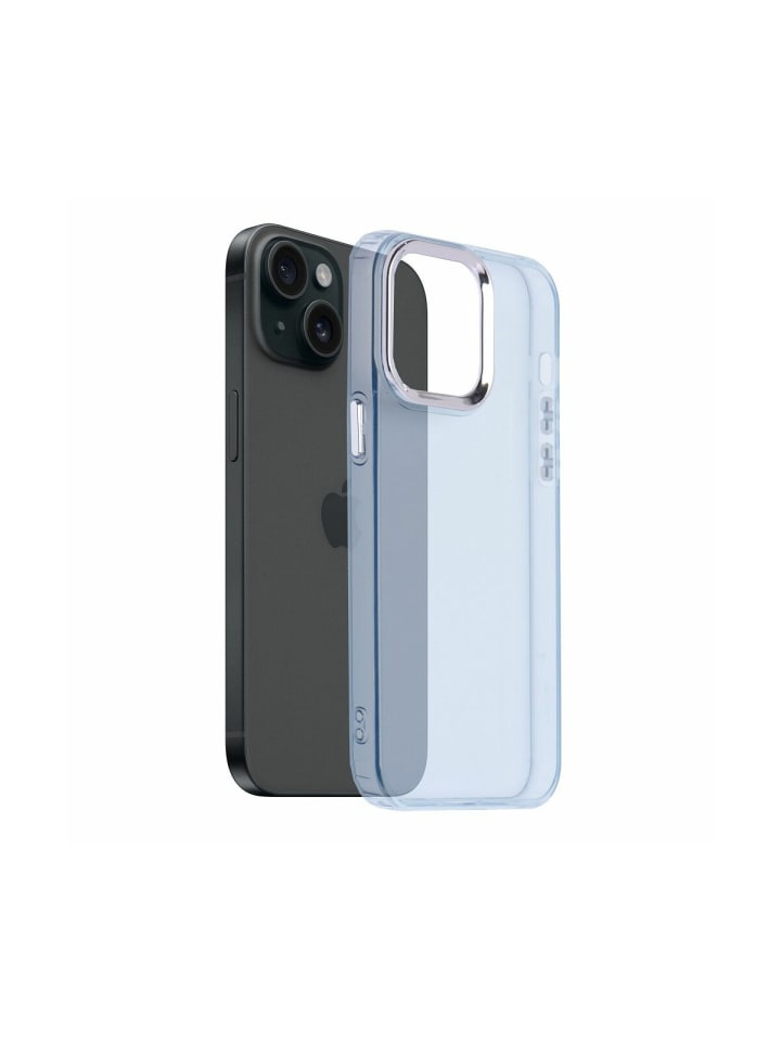 Pearl Handyhülle mit Transparentem Design kompatibel mit iPhone 16 Pro Max Hellblau in Hellblau
