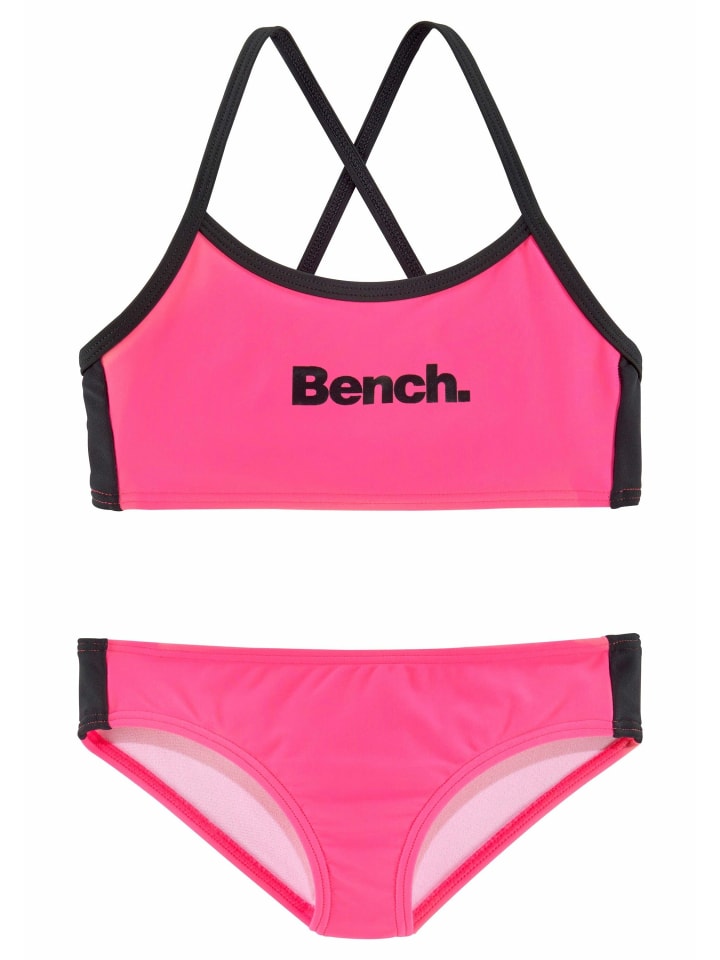 Bench | günstig limango pink-schwarz kaufen Bustier-Bikini in