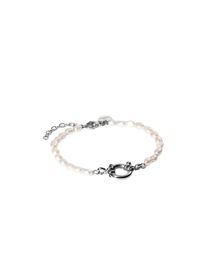 Armband Pearl Charm Silber