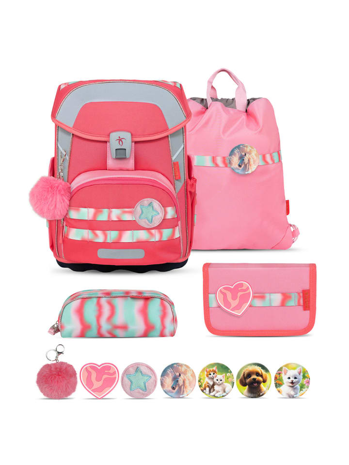 Premium Maxi Plus Aurora Schulranzen Set 5tlg.