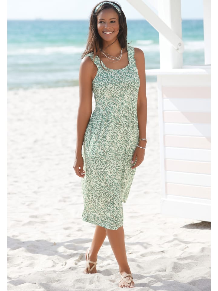 Beach Time Jerseykleid in grün bedruckt günstig kaufen | limango | Strandkleider