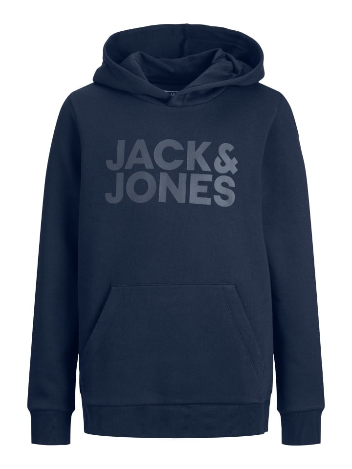 Kapuzensweatshirt JJECORP LOGO SWEAT HOOD JNR in navy blazer