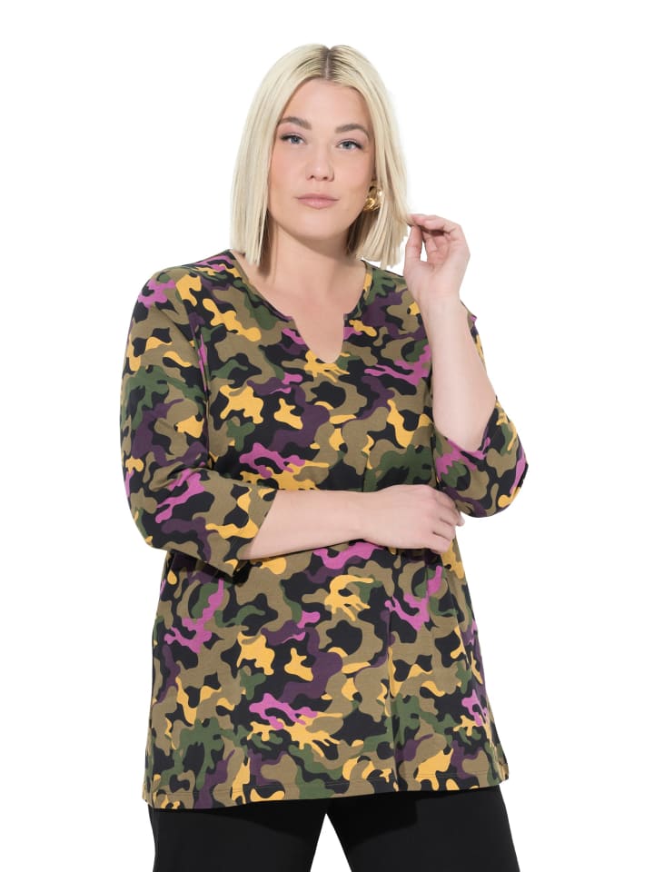 Longshirt in olivgrau