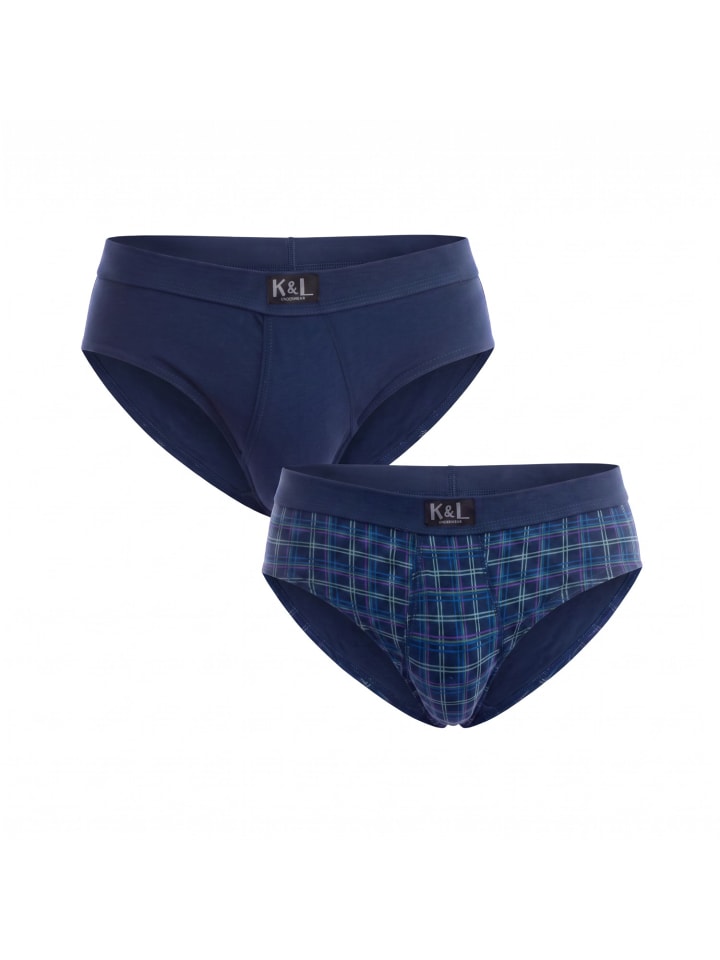 2er-Set: Slip in Blue