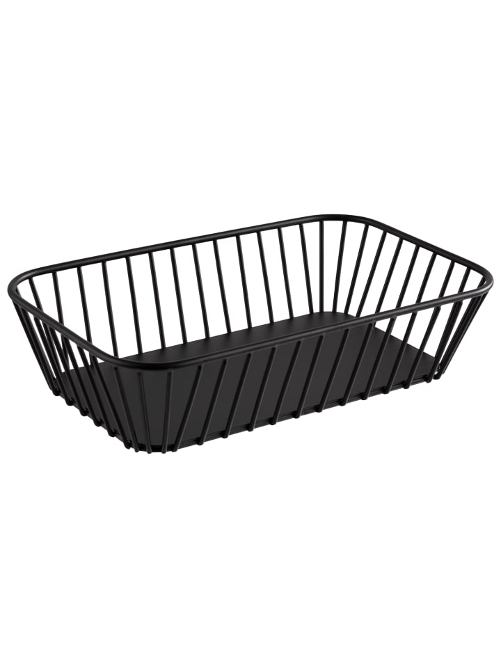 GN 1/4 Korb in schwarz, 26,5 x 16,2, H: 7,5 cm