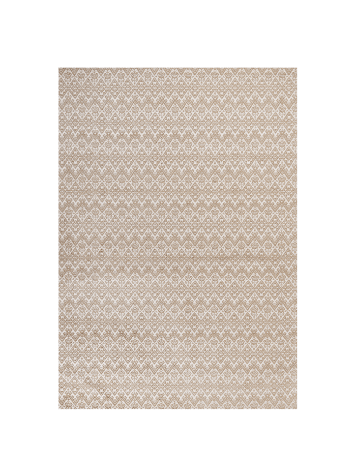 Geflochtener Teppich ATIMA in Beige/Weiß - (W) 160 x (H) 0.7 x (L) 230 cm