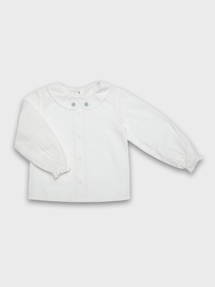 Kinder Bluse in White