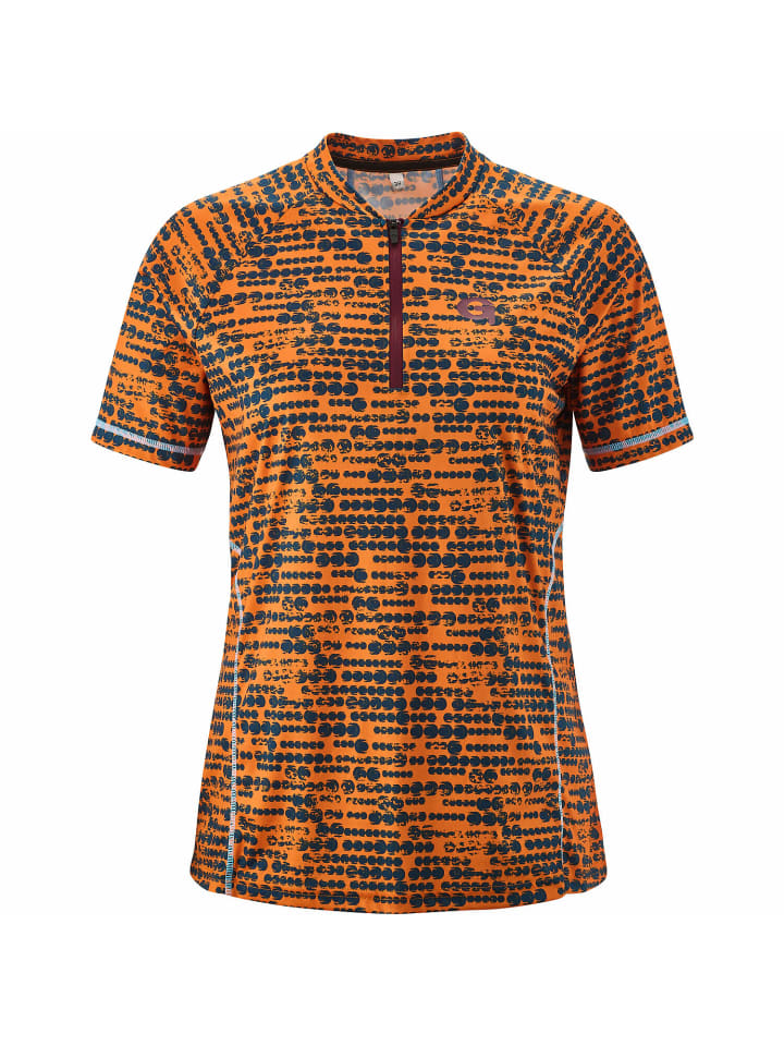 Bikeshirt-1/2-HZ Boazzo in Dunkelorange