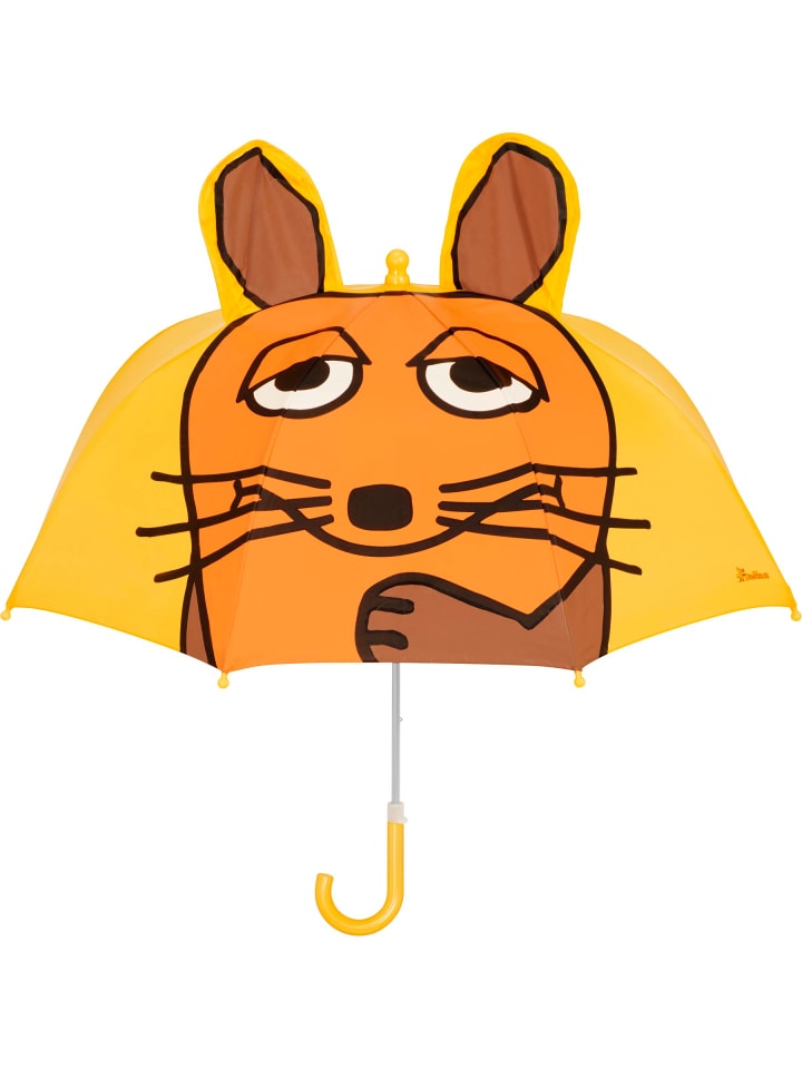 3D Regenschirm DIE MAUS in Gelb