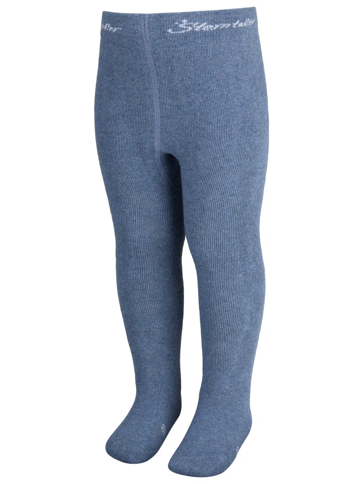 Strumpfhose uni in jeans melange