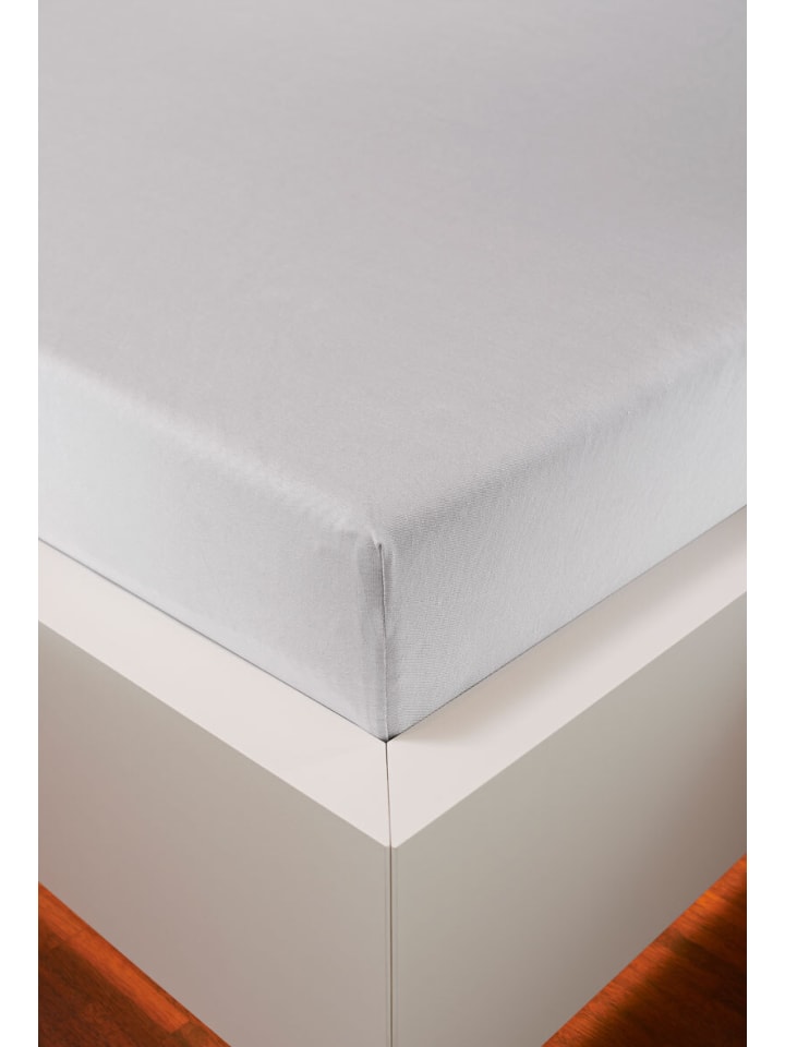 Spannbetttuch Bellana Edel-Elastic-Jersey in weiß