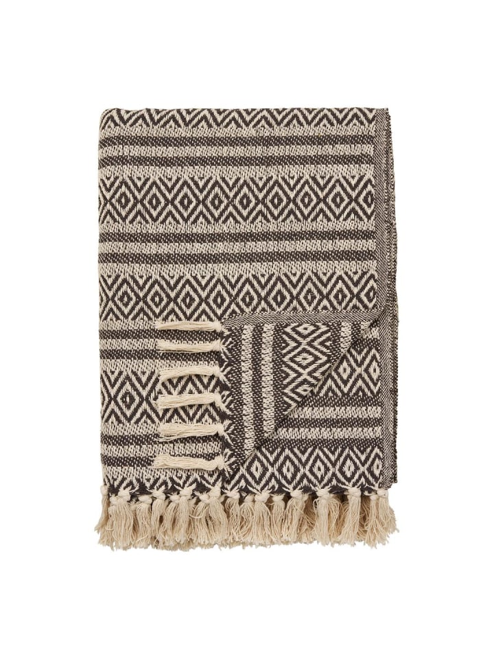 Plaid Line Braun 180 x 130 cm