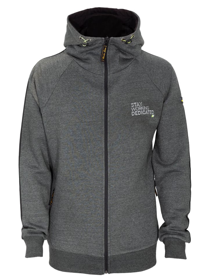 Sweatjacke in dunkelgrün schwarz