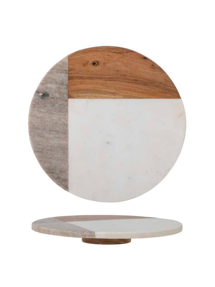 Servierplatte OLLY Marmor Holz 30 cm