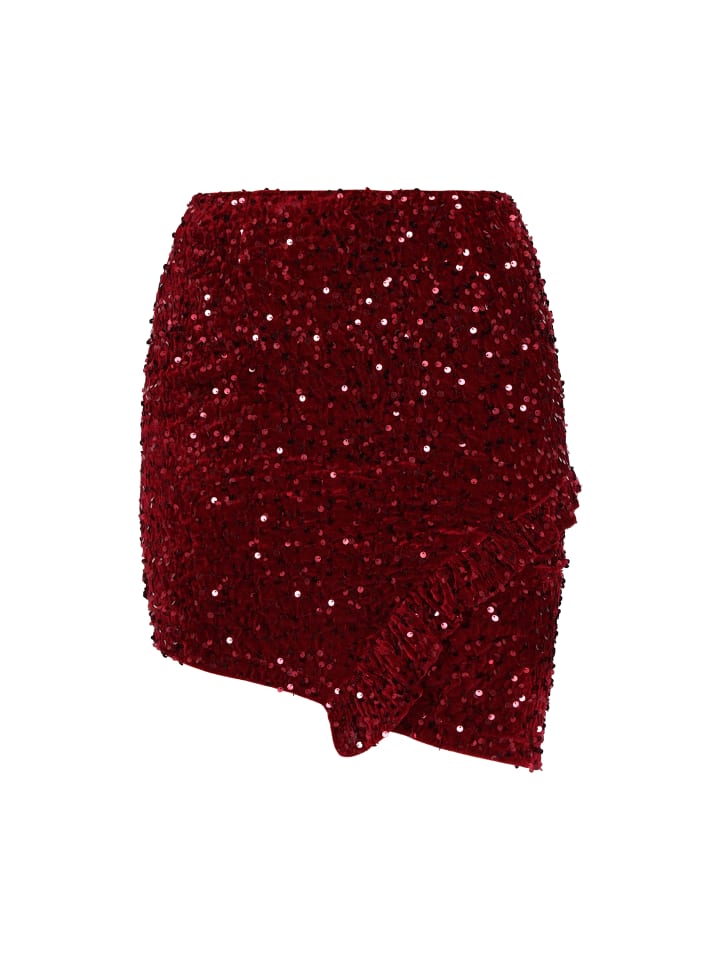 Women Skirt in burgundy