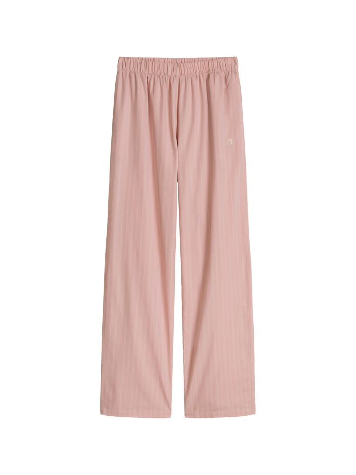 Pyjamahose classic in pale mauve stripe 1