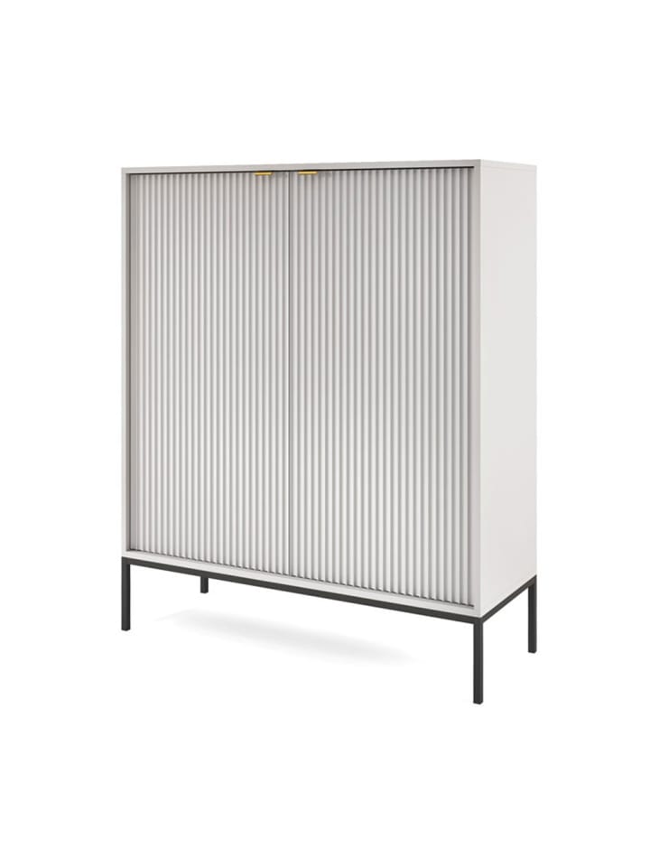 Highboard Nova Grau / Schwarz 104 / 39 / 125cm