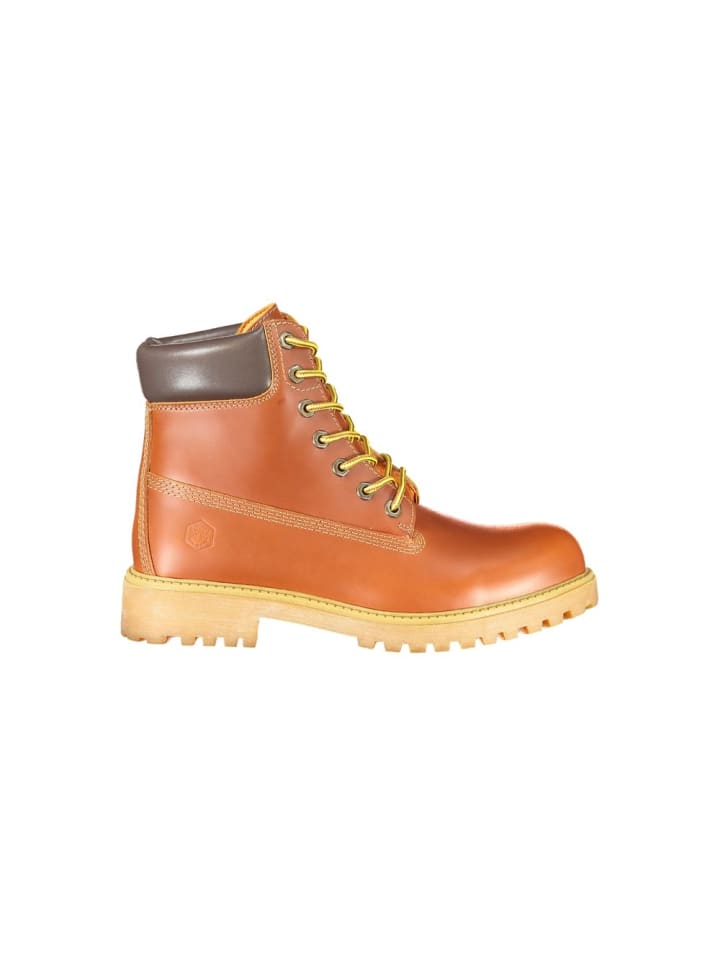 Braun Leder Herren Schnürstiefel