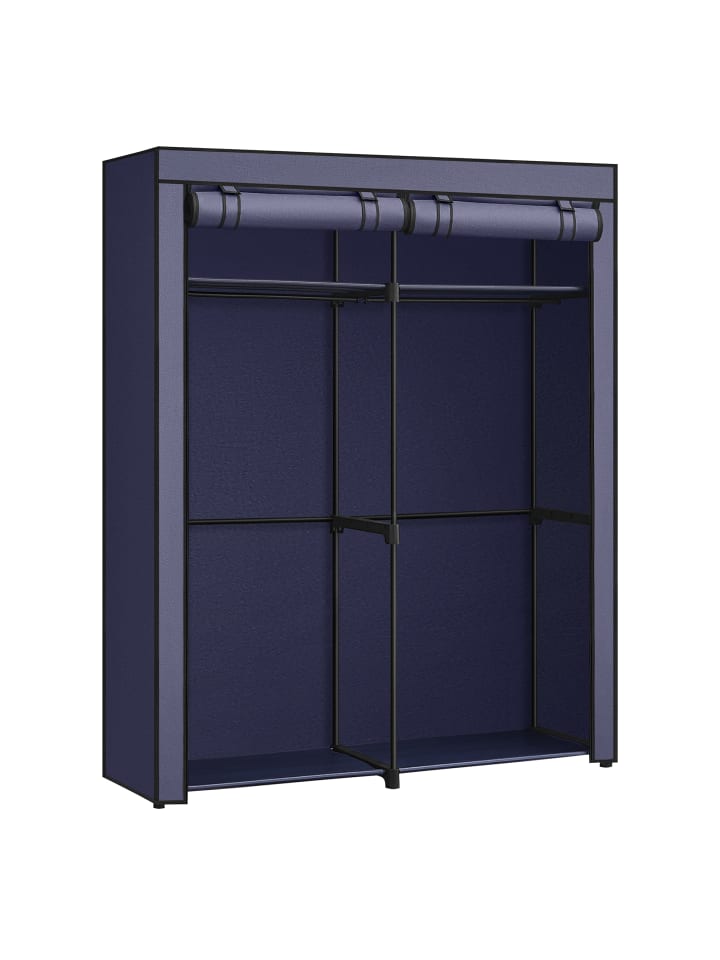 Kleiderschrank Rylan in Dunkelblau - (B)43 x (H)174 x (T)140 cm