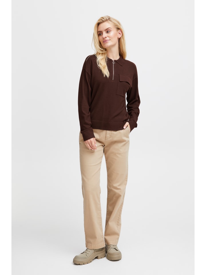 Strickpullover PZSARA Loose fit in Java Melange