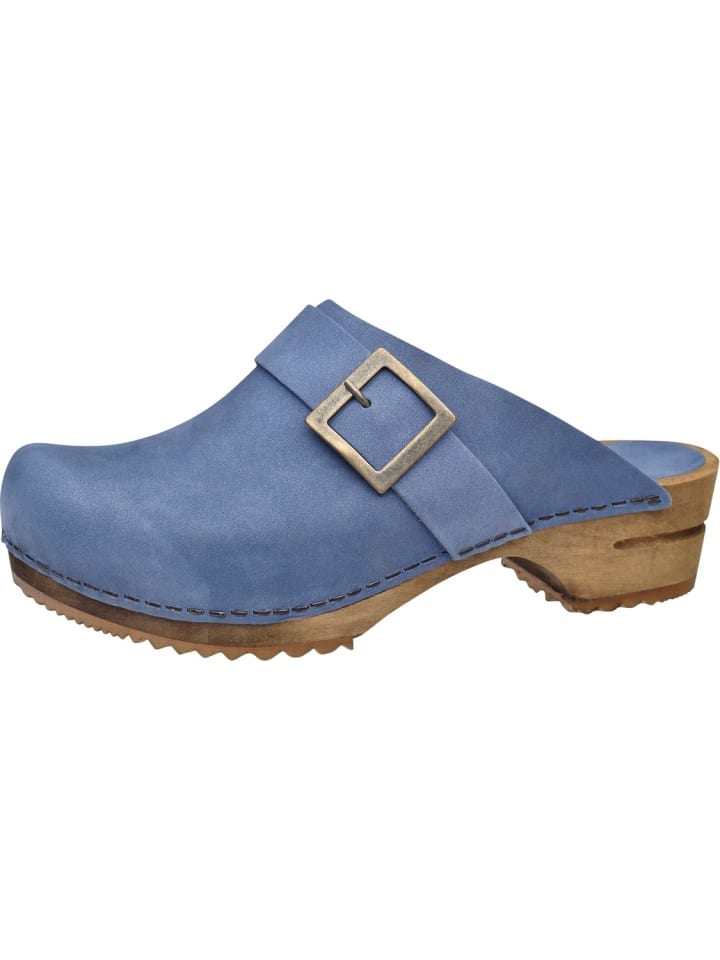 Clog "Wood-Urban Open" in Blau