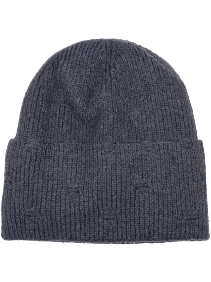 Strick Mütze in Jeansblau
