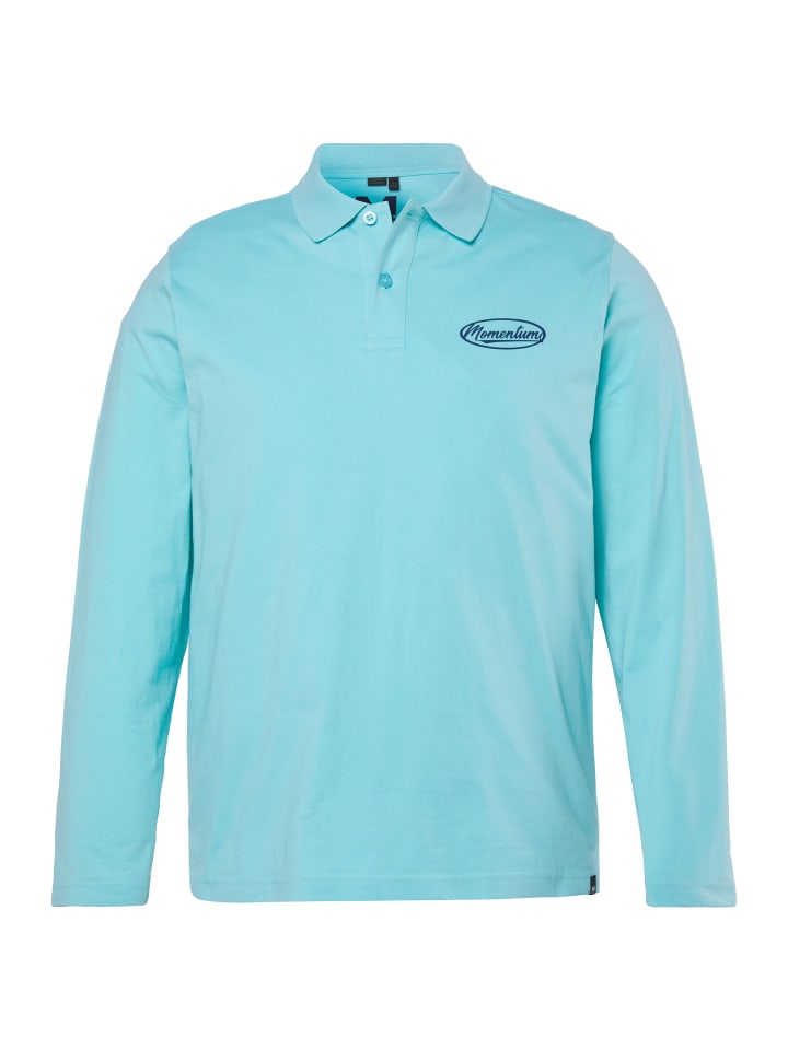 Poloshirt in helles türkis