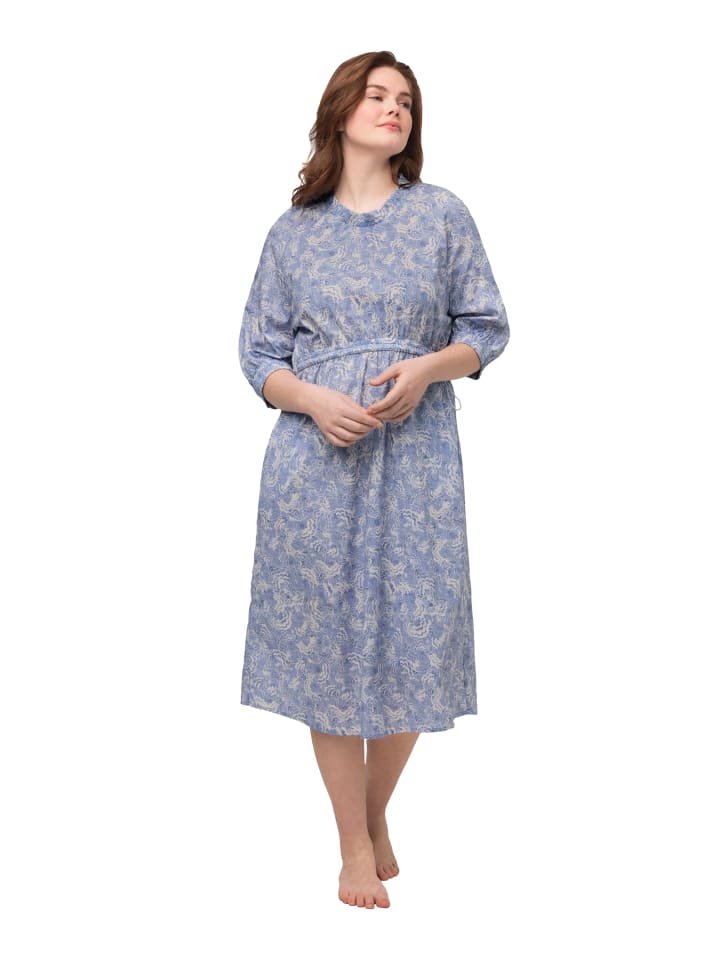 Midikleid in violett blau