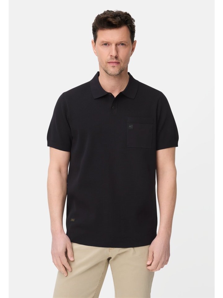 fleXXXactive® Poloshirt aus schnelltrocknendem Material in Dunkelblau